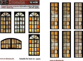 Accessoires imprimés RT-Diorama 35764 : Vitrages d&amp;#39;usine Barikaden 1/35