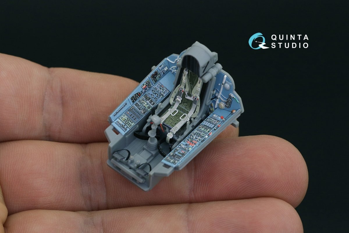 Intérieur imprimé en 3D et coloré sur papier décalcomanie Quinta Studio QD48203 Su-27 (Hobby Boss) 1/48 – image 8