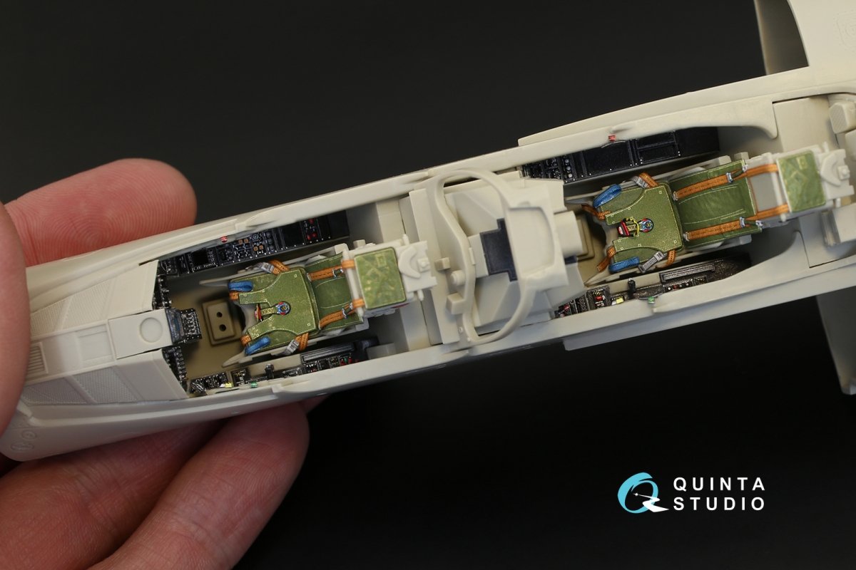 Intérieur imprimé en 3D et coloré sur papier décalcomanie pour le kit Kitty Hawk (QD32014 de Quinta Studio, pour le Mirage 2000B-5 (2000-5BGM Mk2)) à l&amp;#39;échelle 1/32 – immagine 9