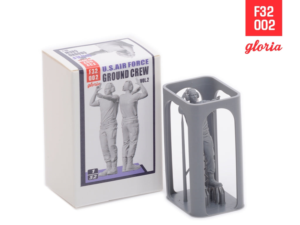 Gloria F32002 Équipe au sol US Air Force vol.2 Figurines imprimées en 3D 1/32  – image 2