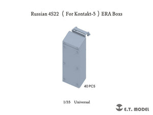 ET Model P35-306 Boîtes de blindage réactif russe 4S22 (pour Kontakt-5) 40 pièces (impression 3D) 1/35