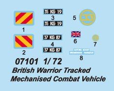 Trumpeter 07101 British Warrior Tracked Mechanised Combat Vehicle 1/72 – zdjęcie 3