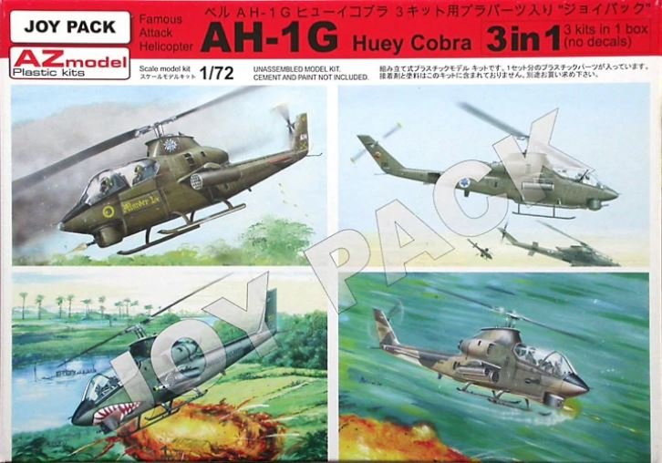 AZmodel AZ7702 AH-1G Huey Cobra « 3 en 1 (Joy Pack) » 1/72