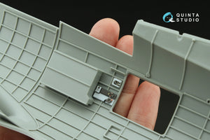 Maquette Quinta Studio QD32226 des compartiments navigateur, bombardier, mitrailleur latéral et mitrailleur de queue du Boeing B-17G. Intérieur coloré imprimé en 3D (HK models) à l&amp;#39;échelle 1/32. – immagine 7