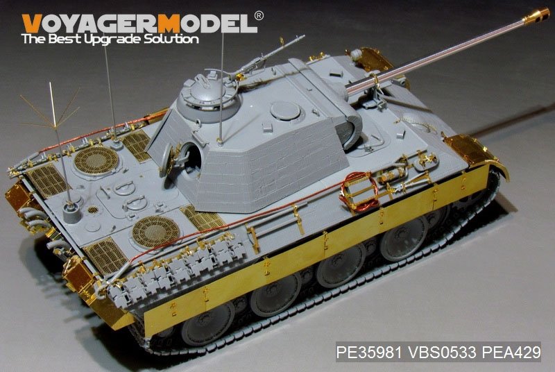 Maquette Voyager PE35981 Char Panther A allemand de la Seconde Guerre mondiale (modèle de base) pour TAKOM au 1/35 – Bild 9