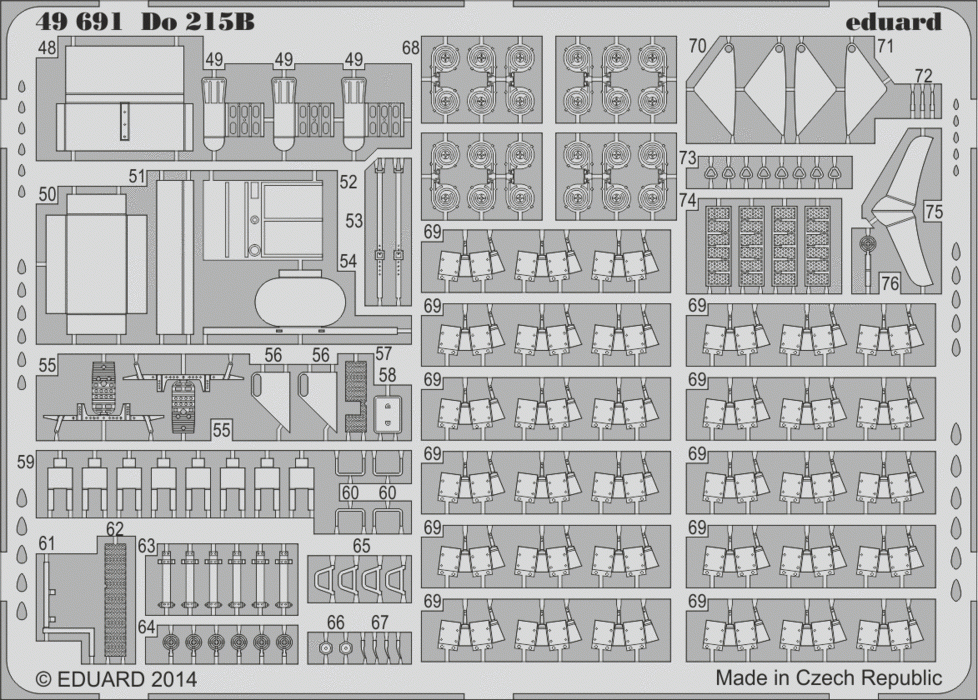 Eduard 49691 Pour 215B SA ICM 1/48 – imagen 2