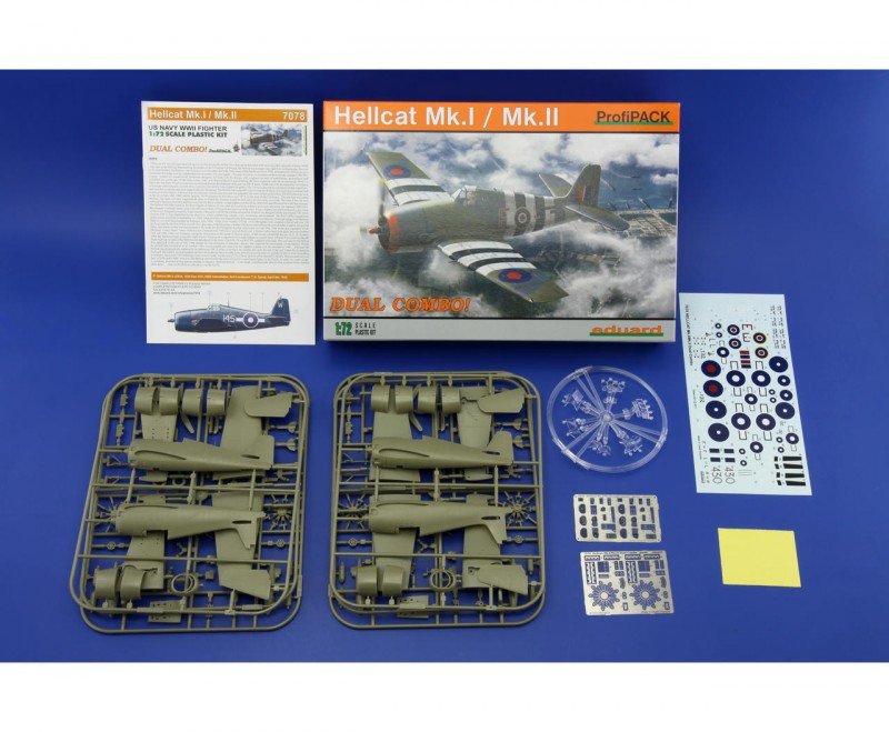 Eduard 7078 Hellcat Mk. I/Mk. II COMBO DOUBLE (1/72) – immagine 2