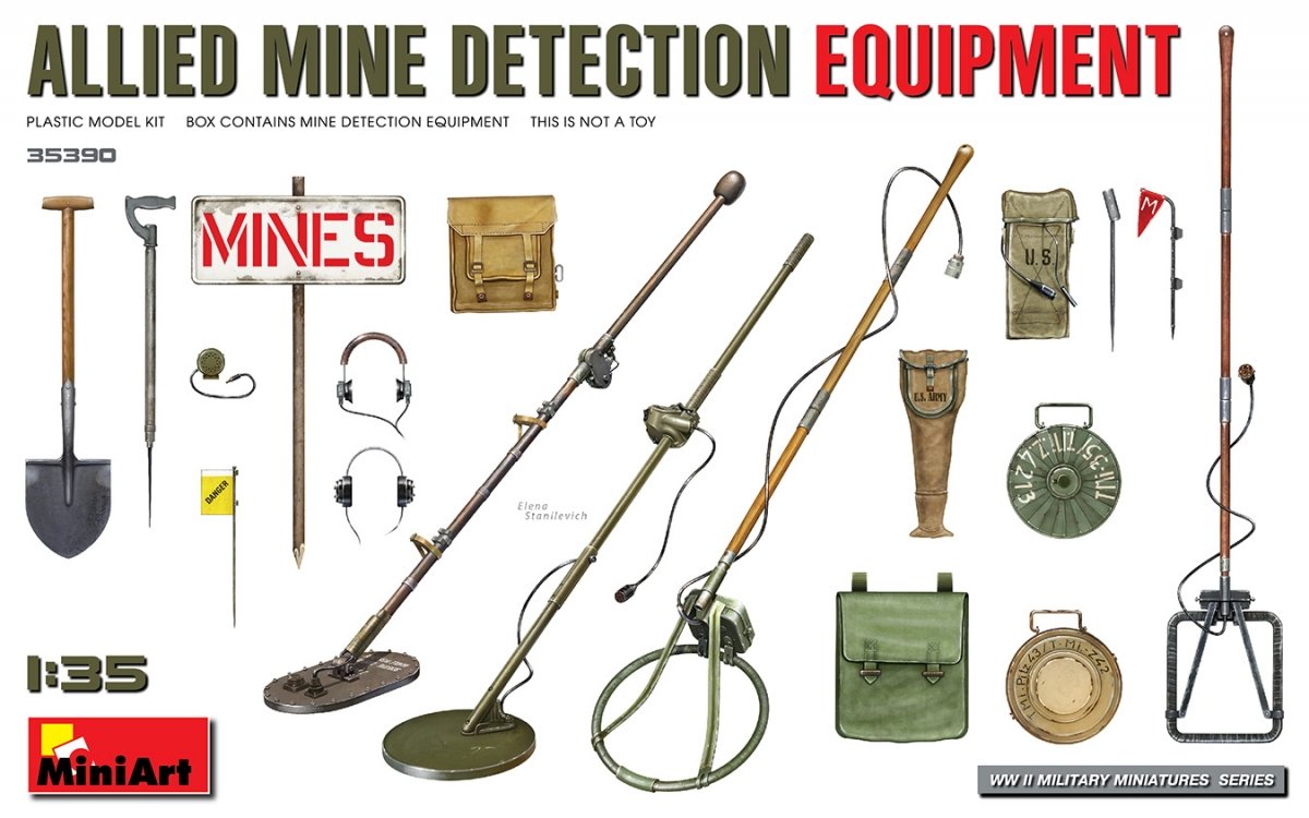 MiniArt 35390 ÉQUIPEMENT DE DÉTECTION DE MINES ALLIÉ 1/35