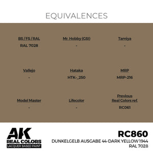 AK Interactive RC860 Dunkelgelb Ausgabe 44-Jaune foncé 1944 RAL 7028 17 ml – immagine 3