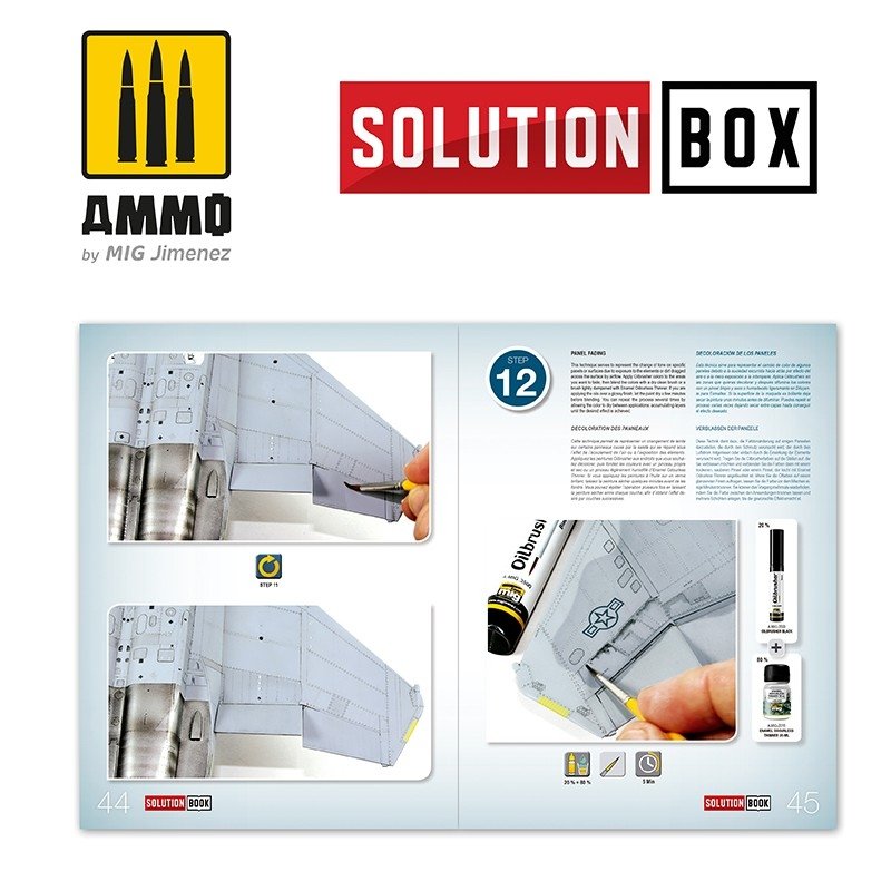 AMMO de Mig Jimenez 6509 Comment peindre les chasseurs gris de l&amp;#39;USAF Navy - Livre de solutions – immagine 5
