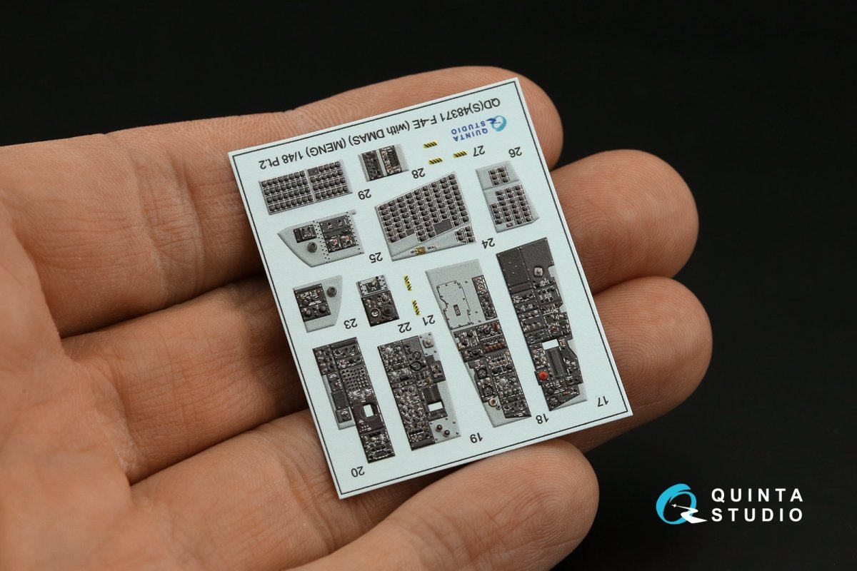 Quinta Studio QDS-48371 F-4E avec intérieur imprimé en 3D et coloré DMAS sur papier décalcomanie (Meng) (Petite version) 1/48 – immagine 9