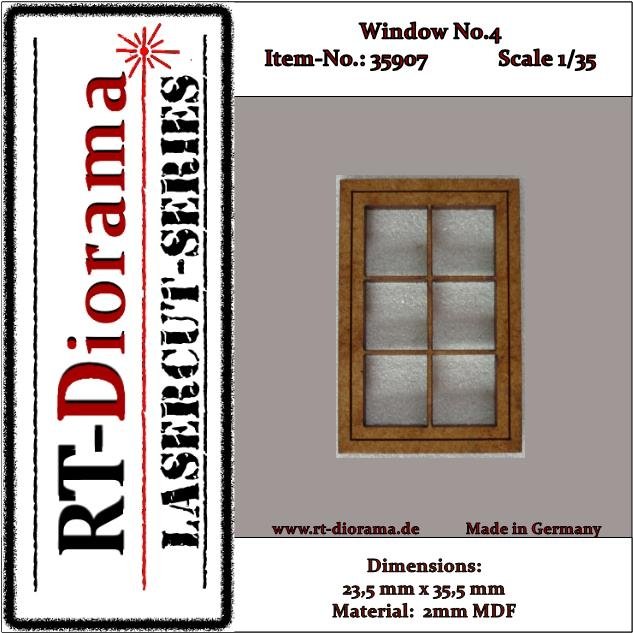 RT-Diorama 35907 Fenêtre n° 4 (3 pièces) 1/35