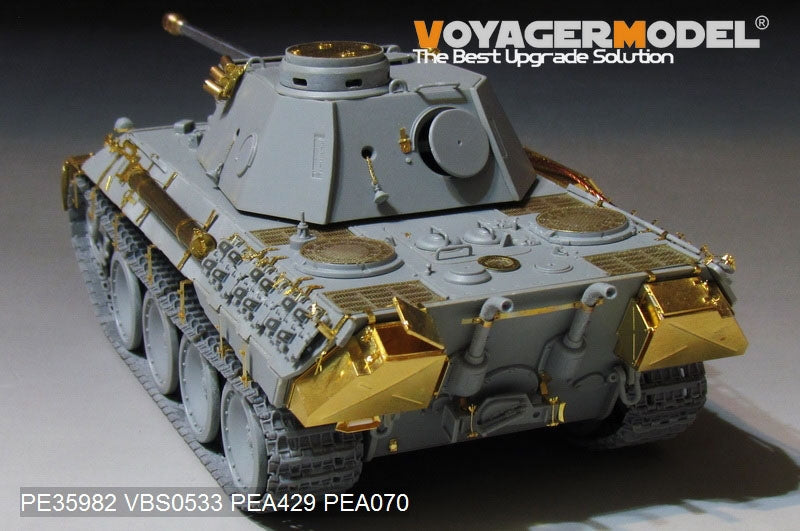 Maquette Voyager PE35982 Char Panther D allemand de la Seconde Guerre mondiale, version initiale de base, pour TAKOM 2103 au 1/35 – image 9
