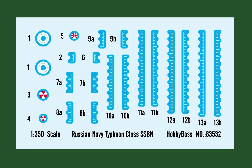 Hobby Boss 83532 SNLE de classe Typhoon de la marine russe (1/350) – immagine 4