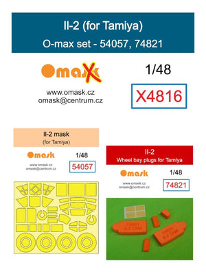 Kit Omask X4816 Il-2 O-max pour Tamiya 1/48