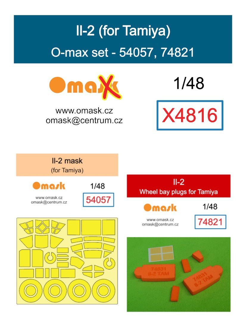 Kit Omask X4816 Il-2 O-max pour Tamiya 1/48
