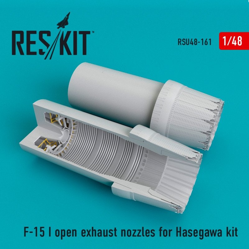 RESKIT RSU48-0161 F-15 I tuyères d'échappement ouvertes pour kit Hasegawa 1/48
