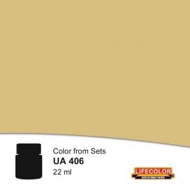 Teinture pour uniformes allemands Lifecolor UA406, couleur sable tropical, 2 x 22 ml
