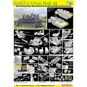 Dragon 6541 Sd.Kfz.7/2 3,7 cm FlaK 36 (1/35)