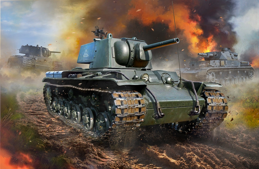 Zvezda 5070 KV-1 Char lourd soviétique Seconde Guerre mondiale 1/72 – immagine 2