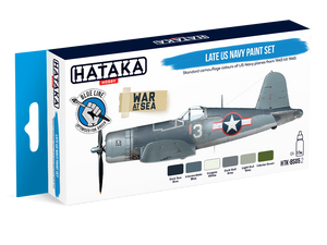 Hataka HTK-BS05.2 Ensemble de peinture Late US Navy (6x17ml)