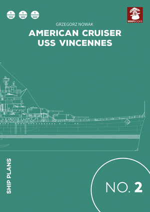Plans de navire MMP Books 81586 n° 02 Croiseur américain USS Vincennes EN