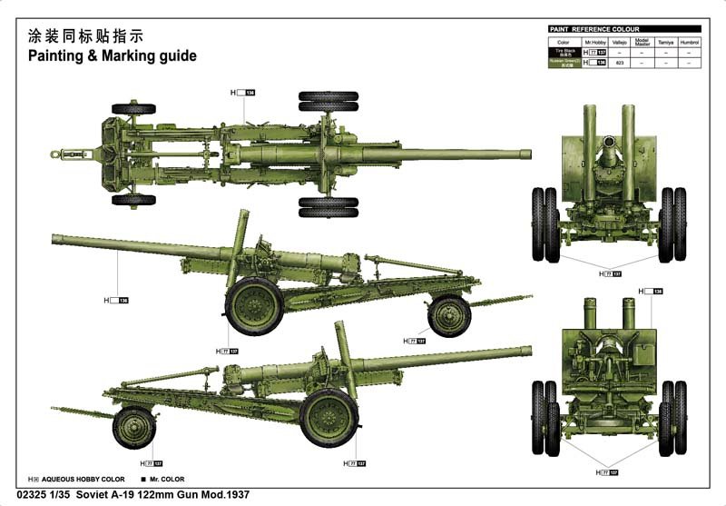 Trumpeter 02325 Canon soviétique A-19 de 122 mm Mod.1937 (1/35) – immagine 3