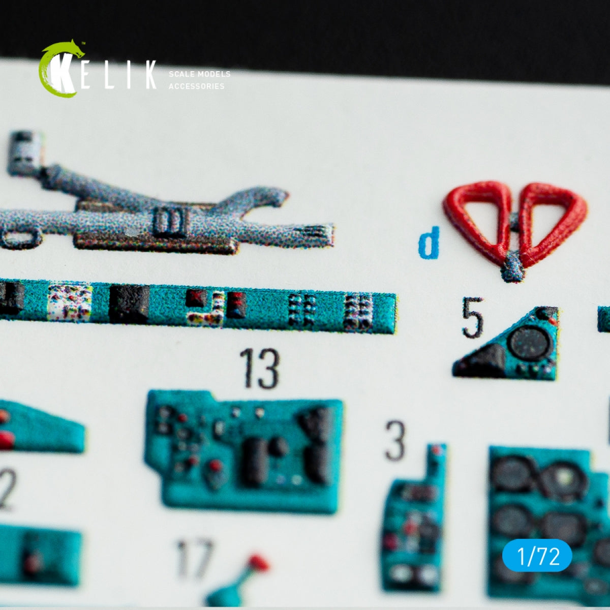 KELIK K72057 Décalcomanies 3D intérieures pour kit Clearprop 1/72 MIG-23 ML/MLA – image 3