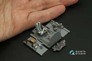 Intérieur imprimé en 3D et coloré sur papier décalcomanie Quinta Studio QD48412 P-47D Thunderbolt Bubbletop (Tamiya) 1/48 – Bild 6