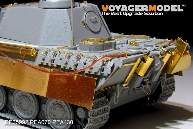 Maquette Voyager PE35992 Panther G allemand de la Seconde Guerre mondiale, version intermédiaire, pour TAKOM 2120 au 1/35 – Bild 10