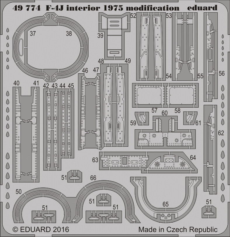 Intérieur du F-4J Eduard 49774, modification 1975, ACADEMY, échelle 1/48 – Bild 2