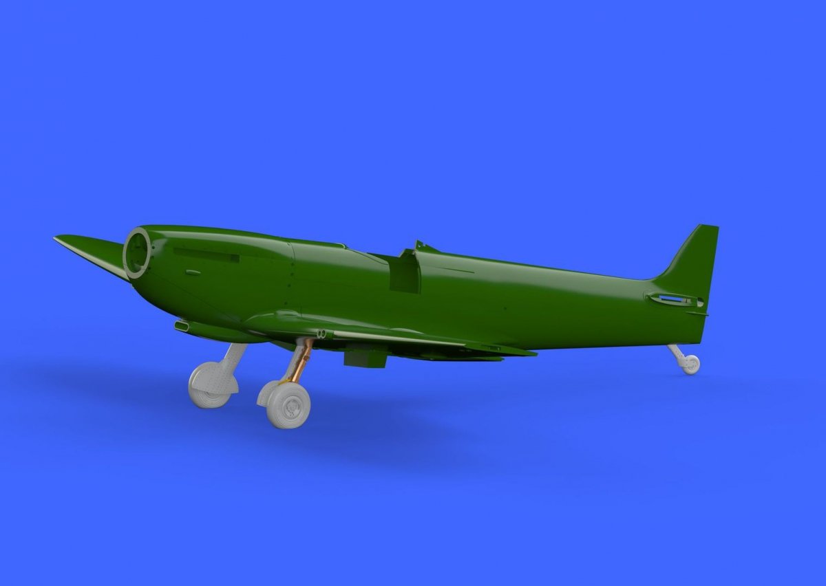 Jambes de Spitfire Mk. IX Eduard 672137 BRONZE avec roues à 4 rayons, pneus lisses EDUARD 1/72