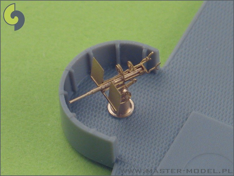 Master SM-350-050 Oerlikon 20mm type USN - canon complet en trois dimensions, éléments tournés et gravés (20 pièces) – immagine 8