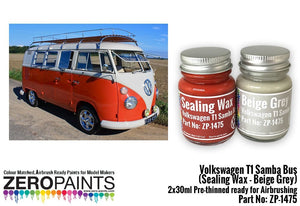 Peinture d&amp;#39;étanchéité Zero Paints ZP-1475-1 pour Volkswagen T1 Samba Bus - Gris 2 x 30 ml – image 3