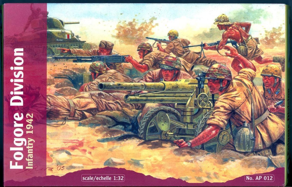 Waterloo 1815 AP012 Folgore Division Infanterie 1942 (1/32)