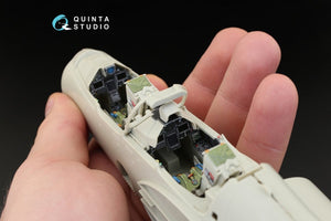 Intérieur imprimé en 3D et coloré sur papier décalcomanie pour le kit Kitty Hawk (QD32014 de Quinta Studio, pour le Mirage 2000B-5 (2000-5BGM Mk2)) à l&amp;#39;échelle 1/32 – immagine 5
