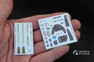 Intérieur imprimé en 3D et coloré sur papier décalcomanie Quinta Studio QD32046 Bf 109G-10 (pour maquette Trumpeter) 1/32 – Bild 3