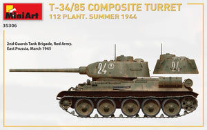 TOURELLE COMPOSITE MiniArt 35306 T-34/85. 112 USINE. ÉTÉ 1944 1/35 – image 10