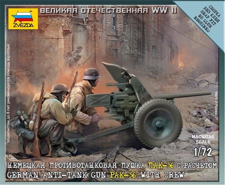 Zvezda 6114 Canon antichar allemand PAK-36 avec équipage (1/72)