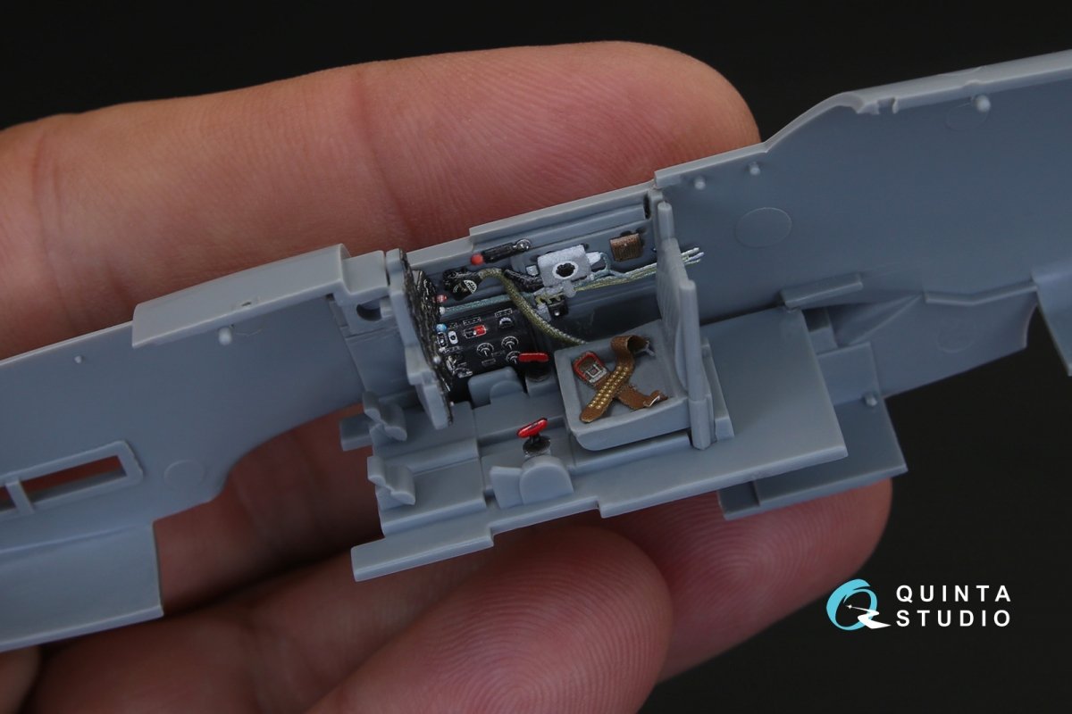 Intérieur imprimé en 3D et coloré sur papier décalcomanie Quinta Studio QD48140 Ki-61-I (pour maquette Hasegawa) 1/48 – image 4