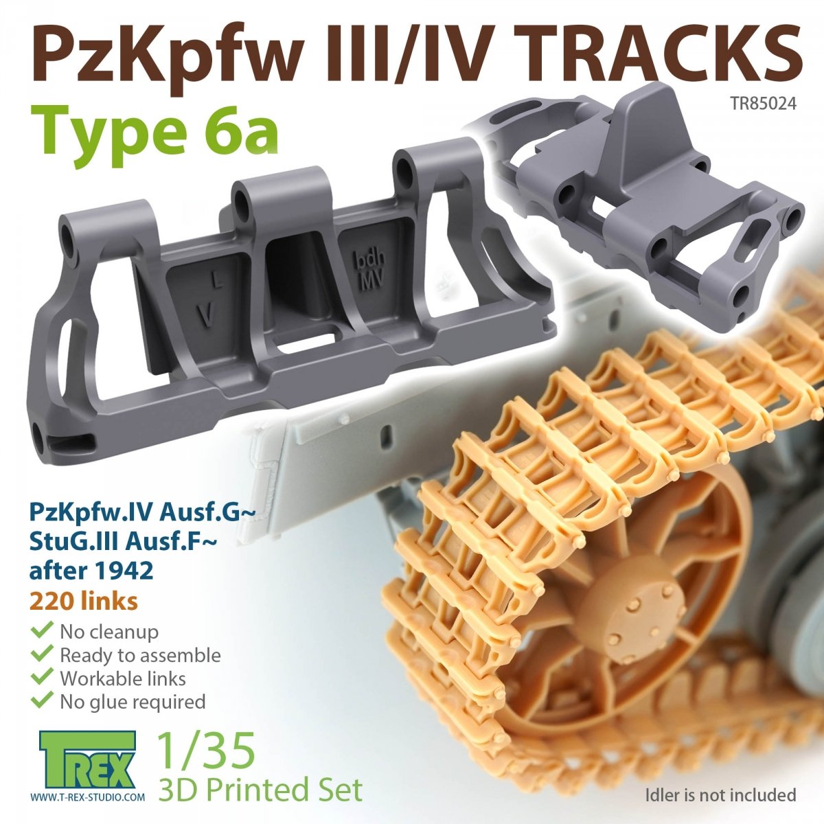 T-Rex Studio TR85024 PzKpfw.III/IV Pistes Type 6a 1/35