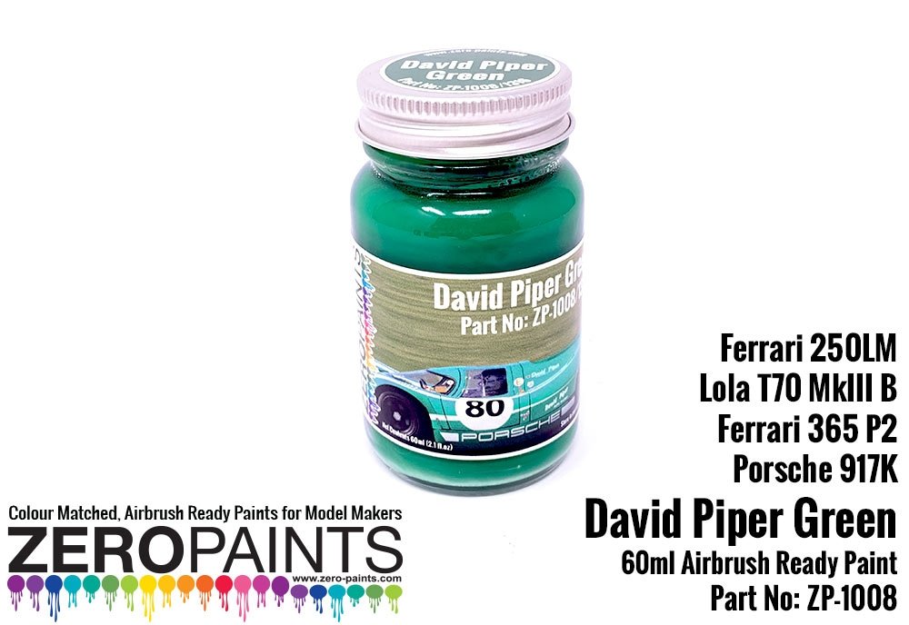 Peinture Zero Paints ZP-1008 David Piper BP Vert 60 ml 