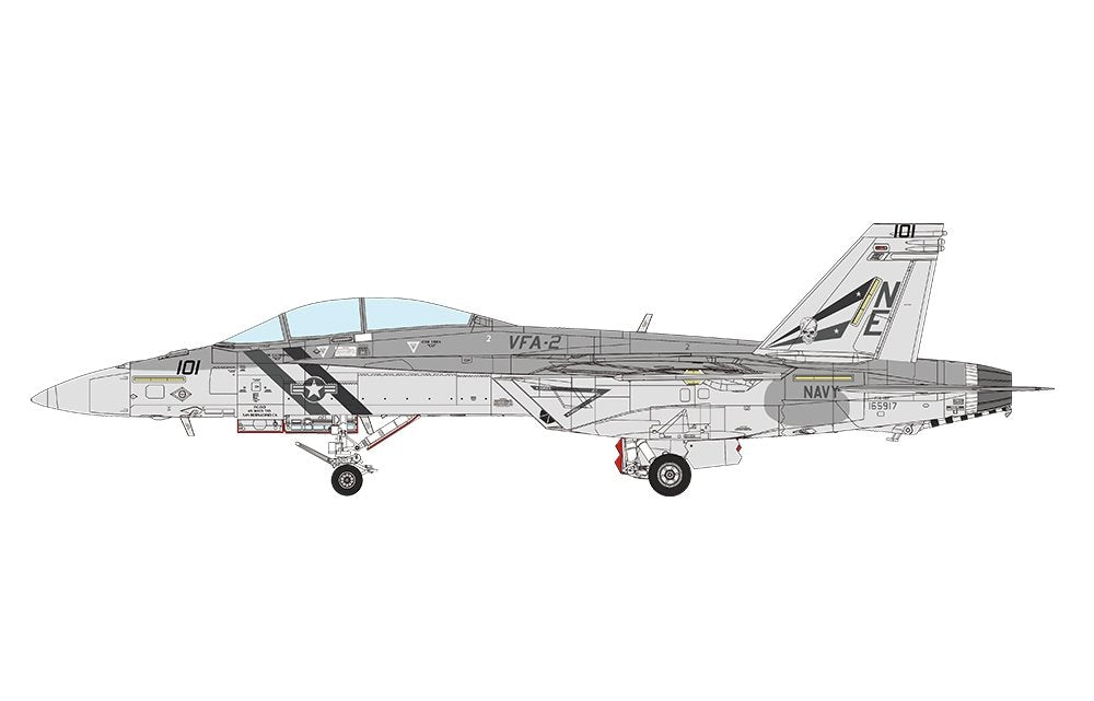 Meng LS-016 BOEING F/A-18F SUPER HORNET CHASSEURS DE BONUS 1/48 – image 13