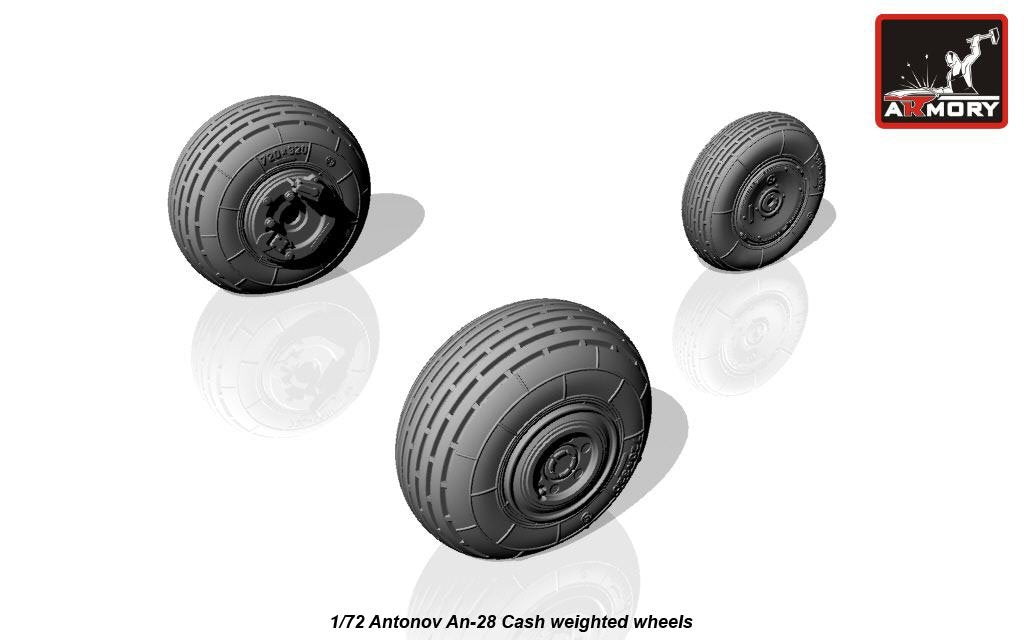 Armory Models AW72044 Antonov An-28 Cash roues avec pneus lestés 1/72 – image 4
