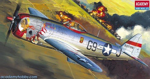 Academy 12491 P-47 D Thunderbolt Bubble-Top (1/72) (2174) 