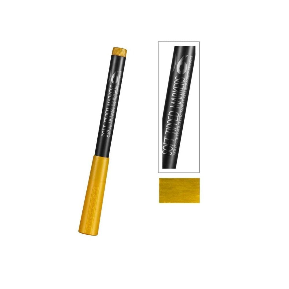 Stylo marqueur à pointe souple or métallisé DSPIAE MKM-06