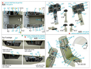 Intérieur imprimé en 3D et coloré sur papier décalcomanie pour F/A-18F (Trumpeter) de Quinta Studio QD32123, échelle 1/32 – Bild 7