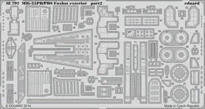 Eduard 48797 MiG-25PD/ PDS Foxbat extérieur KITTY HAWK 1/48 – immagine 2