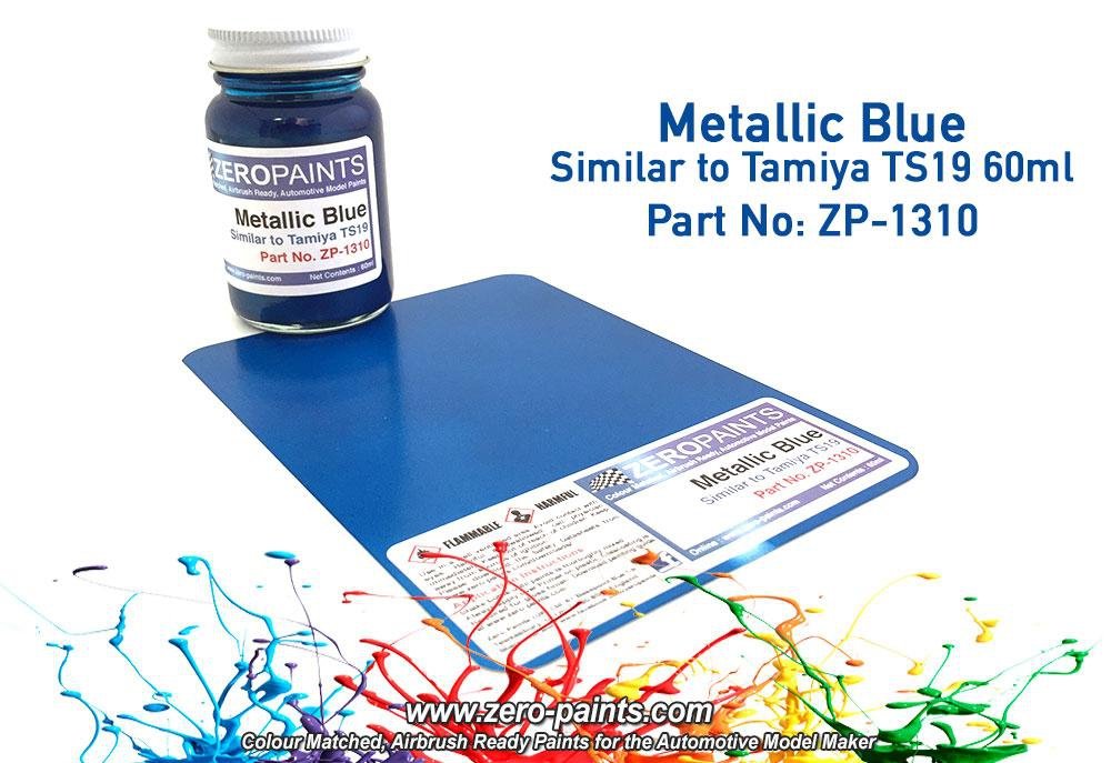 Peinture métallisée bleu Zero Paints ZP-1310 - Similaire à la TS19 60 ml