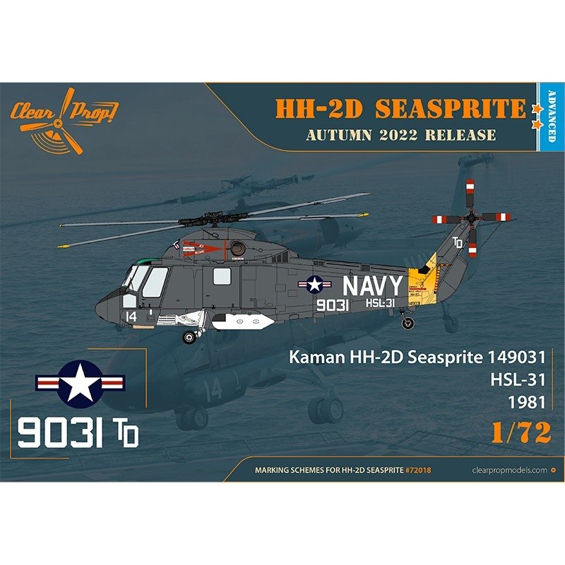 Hélice transparente ! Kit avancé CP72018 HH-2D Seasprite 1/72 – immagine 3